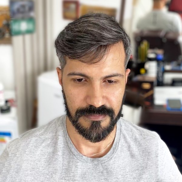 Prótesis capilar de pelo natural para hombre de Newtimes Hair